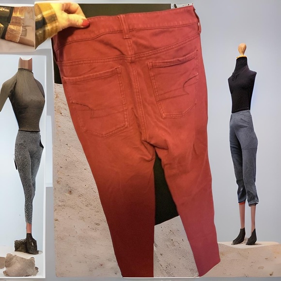 Ladies American Eagle skinny stretch size 6 reg - Picture 2 of 7